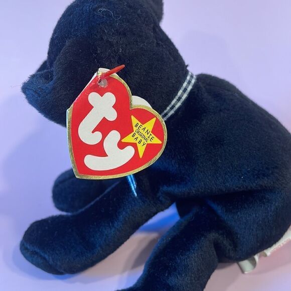 1999 Original Ty Beanie Baby Luke the Black Lab NWT excellent Used Condition 6” - Picture 8 of 11